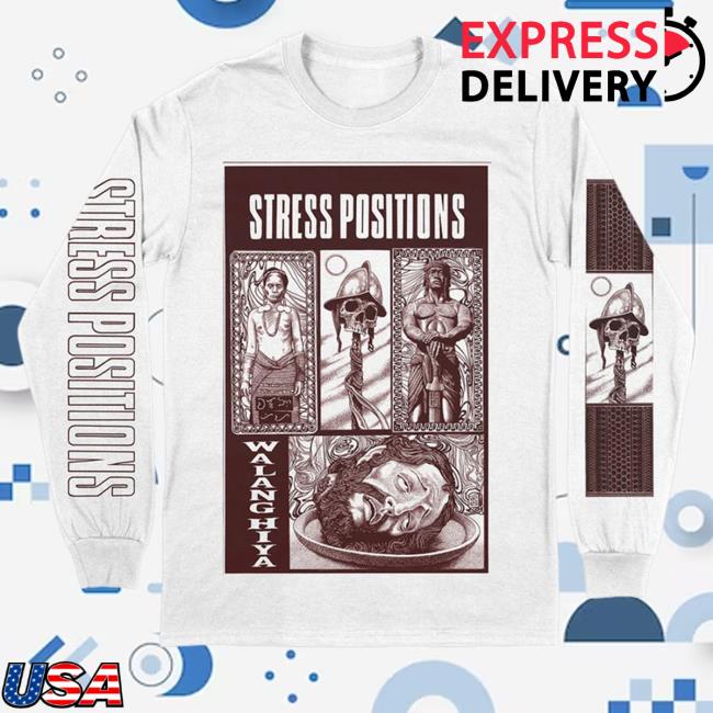 Official Deathwishinc Three One G Merch Stress Positions “Walang Hiya” White Sweatshirt