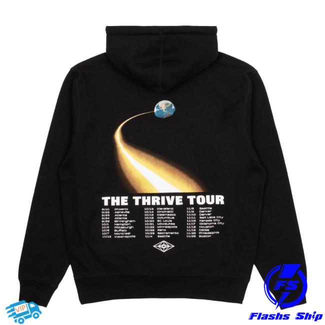 Official Slander Merch Thrive Tour Crewneck Sweatshirt Official Thrive Tour Sweatshirts