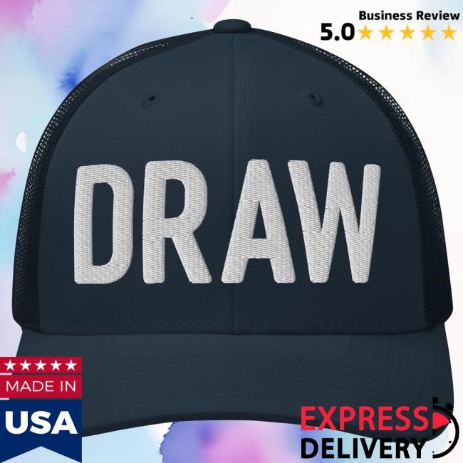 Authentic Draw Trucker Hat Cincy Shirts Print Design Draw Trucker Hat Cincy Shirts Bold Artwork Fan Essential