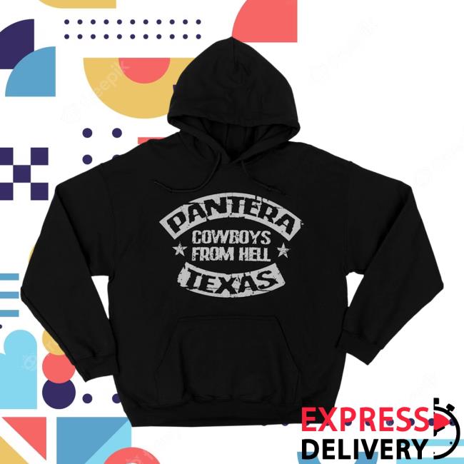 Official Pantera Merch Store Shop Pantera Pantera 25Th Anniversary Cowboys From Hell Hoody