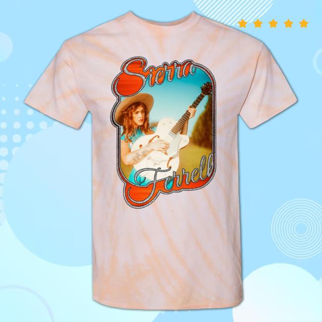 Official Kung Fu Clothing Shop Store Merch Sierra Ferrell Glitter Guitar Tie Dye Tee Shirt