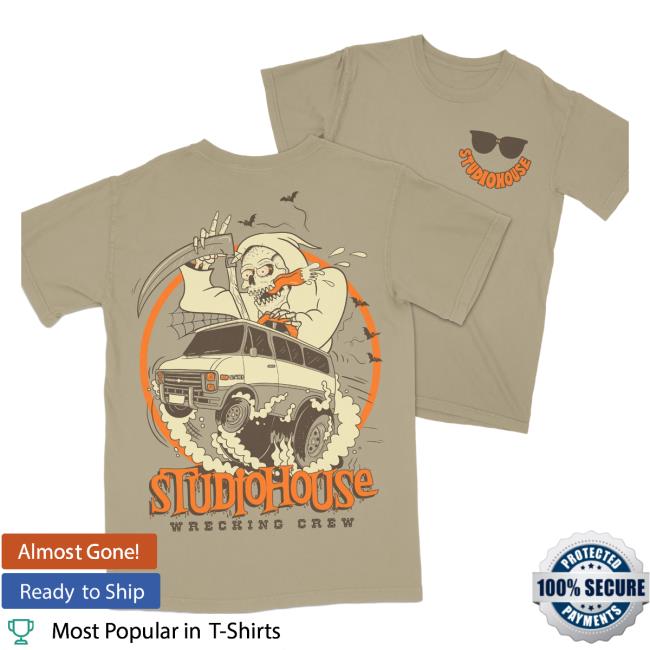 Official Studiohouse Designs Studiohouse Wrecking Crew Van Shop Shirt New