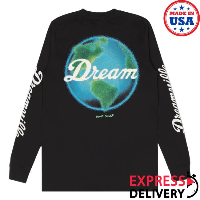Official Dreamville Merch Fuck Money Save Earth Long Sleeve Black Dreamville Records