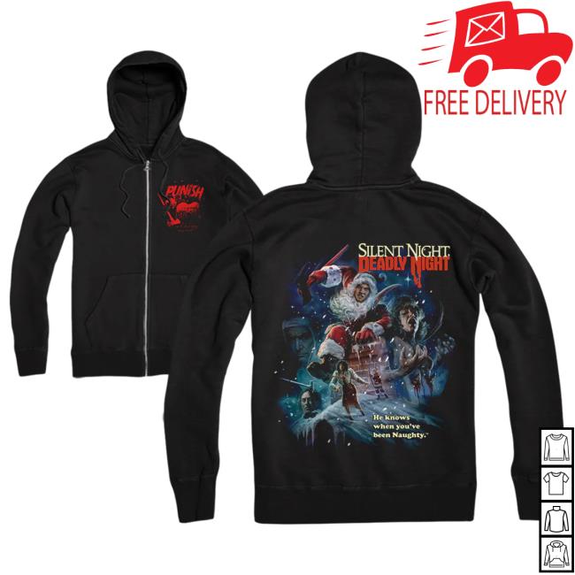 Official Cavity Colors Silent Night Deadly Night: He Knows - Zip Up Hoodies