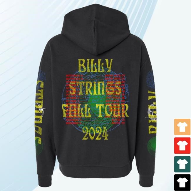 Official Billy Strings Merch Store Shop Billy Strings Flying Horse Popover Hoodie with Dates (Brian Morgante / Flesh & Bone Design)