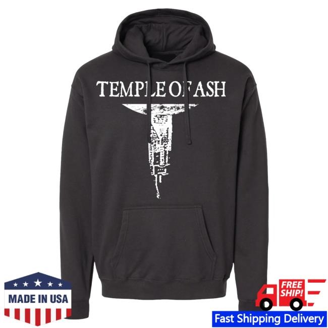 Official Chapter 17 Records Merch Store Shop Ouija Macc TEMPLE OF ASH - Temple Shirt New - Black Shirt New Chapter17Records