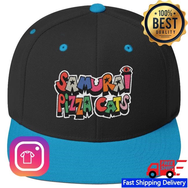 Samurai pizza Cats - Snapback Hat Black/Pink | Bull Airs Official | BullAirs