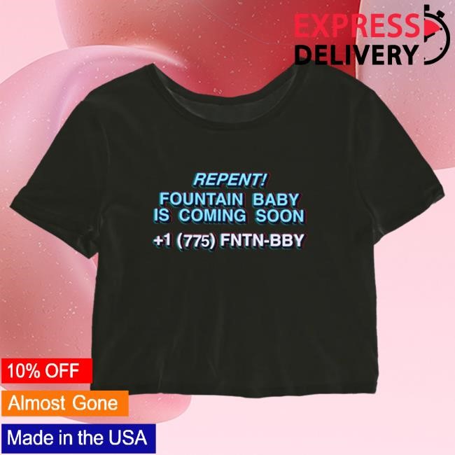 Official Interscope Records Merch Store Amaarae Fountain Baby Crop Top Black Shirt 2024