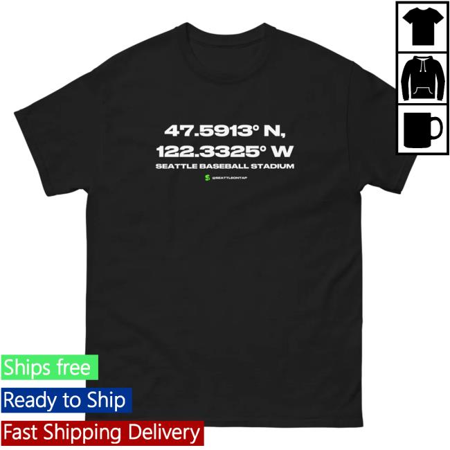 Official T-Mobile Park Seattle Mariners Coordinates Sweatshirt