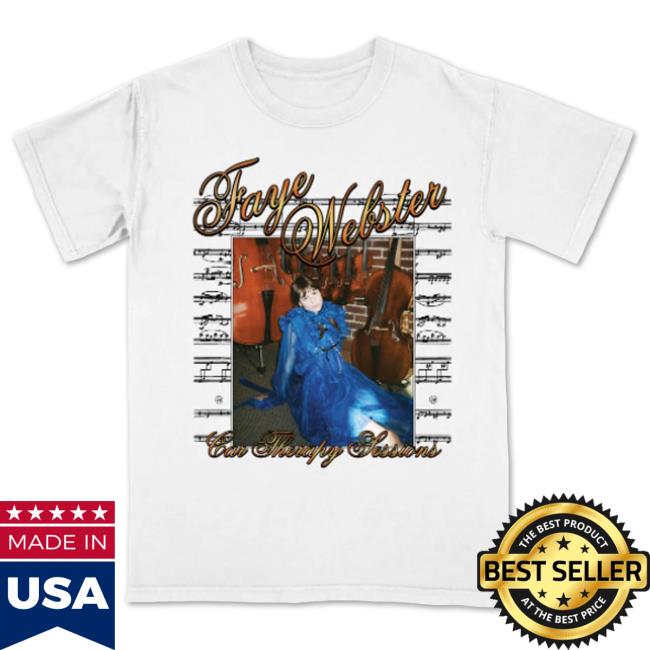 Official Faye Webster Merch Faye Webster Car Therapy Sessions Sheet Music T Shirt FayeWebster