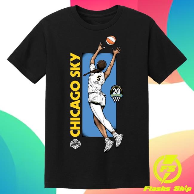 Chicago Sky Team Elevation T Shirt - Reese Chicago Sky Official Shop Merch Store