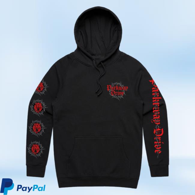 Parkwaydrivemerch Parkway Drive Merch Barbed Wire Logo Long Sleeve T Shirt