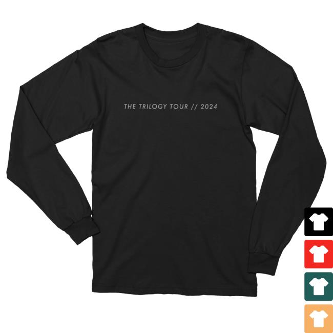 Official Ricky Martin Shop Merch Ricky Trilogy 2024 Black Long Sleeve Shirt New