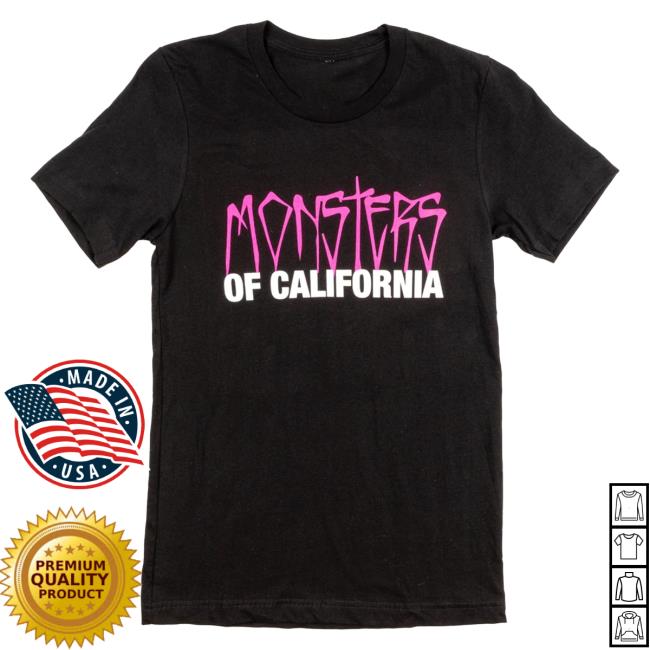 Official To The Stars Store Clothing Shop Store Monsters Of California Tshirt Black
