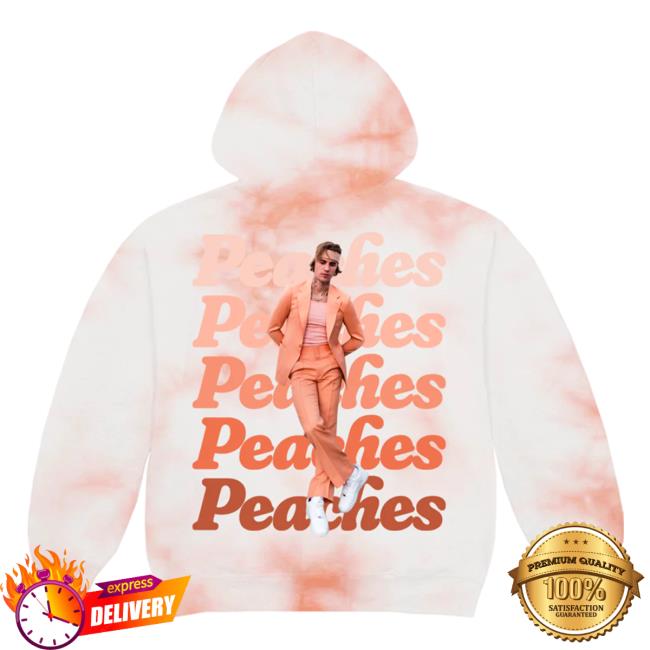 Official Justin Bieber Merch Store Shop Justin Bieber Peaches Tie Dye Hoodies JustinBieber Apparel Clothing