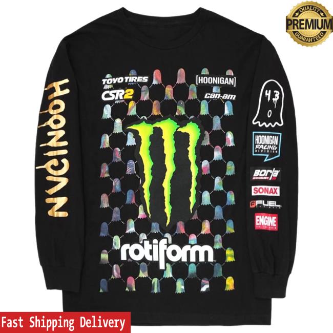 Official Hoonigan Merch Store Shop Ken Block X Trouble Andrew X Hoonigan Official Team Issue Long Sleeve Tee Hoonigan Apparel Clothing