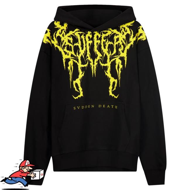 Official Svdden Death Merch Svdden Death Suffer Hooded Sweatshirt SvddenDeath