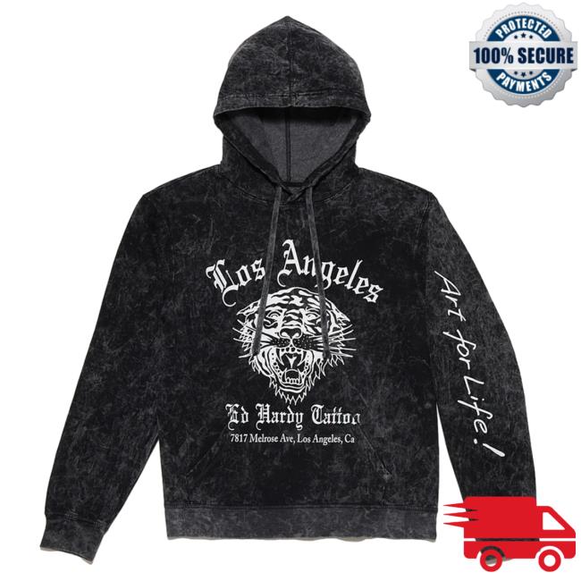 Official Ed Hardy Merch Store La Tiger Crew neck Sweatshirt EdHardy Apparel Clothing Shop