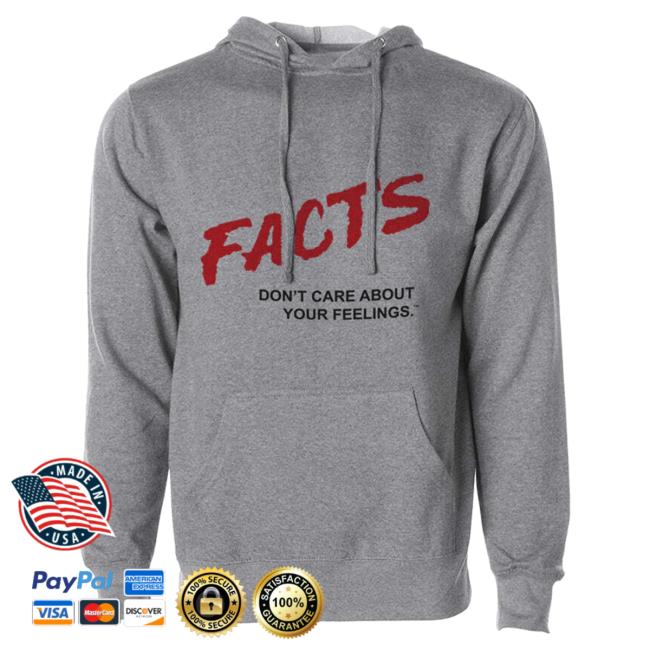 Official Daily Wire Merch Store Ben Shapiro x Tom MacDonald Facts Don't Care Pull Over Hoodie Daily Wire Shop DailyWire