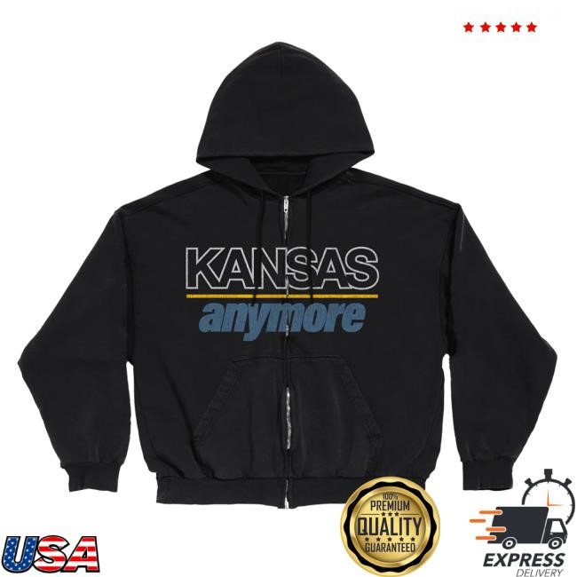 Kansas Anymore Zip Up Hooded Sweatshirt - Role Model Official Store