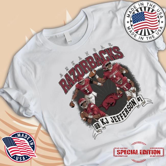 Arkansas Razorbacks Kj Jefferson Collage Crewneck Sweatshirt