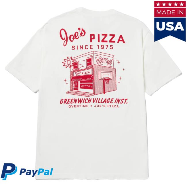 Official Overtime Tv Merch Store Apparel Clothing Shop Over Time Joe's Pizza T Shirt