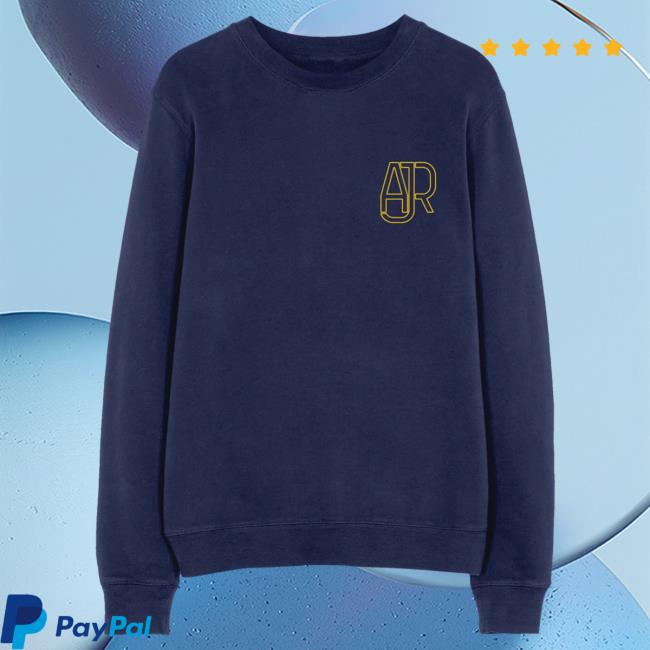 Official Ajr Brothers Merch Store Shop Navy Logo Pull Over Hoodie AjrBrothers