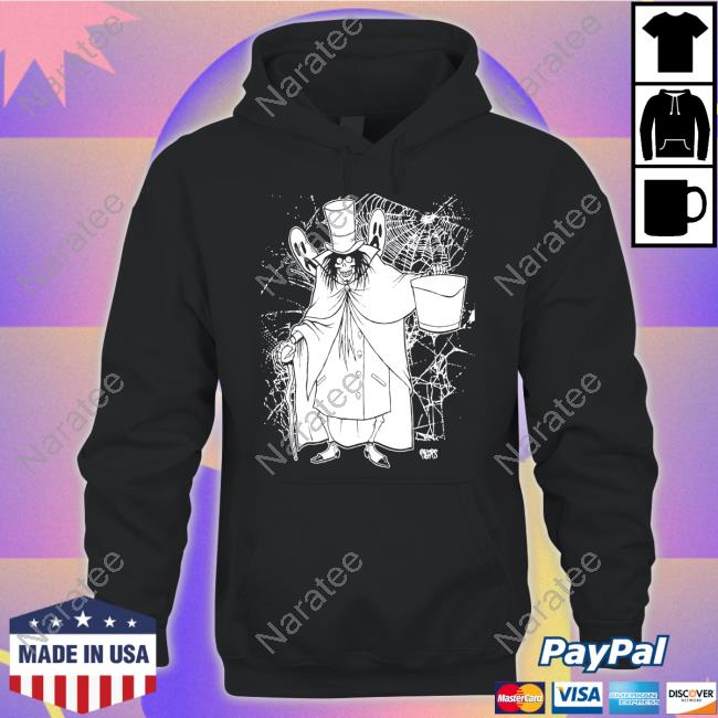 Beware Of Hitchhiking Ghosts Hatbox Ghost Tribute Tee Shirt