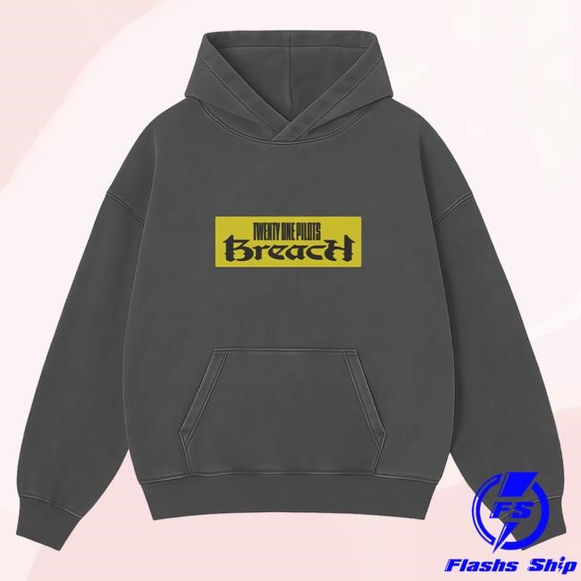 Official Twenty One Pilots Merch Store Breach Icon Logo Pullover Hoodie 21 Pilots