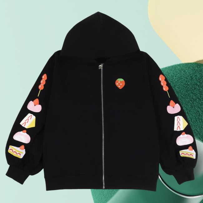 Official Emirichu Merch Store Emirichu Strawberry Attractive Hoodie - Black Emirichu Shop