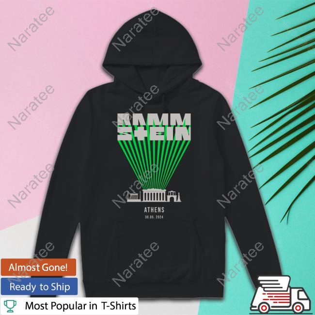 Official Rammstein Merch Europe Stadium Tour 2024 Athens Shirt