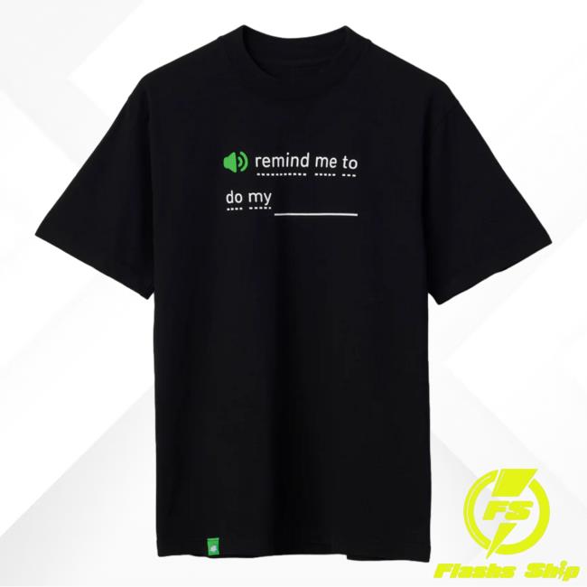 Official Duolingo Merch Remind Me T-Shirt