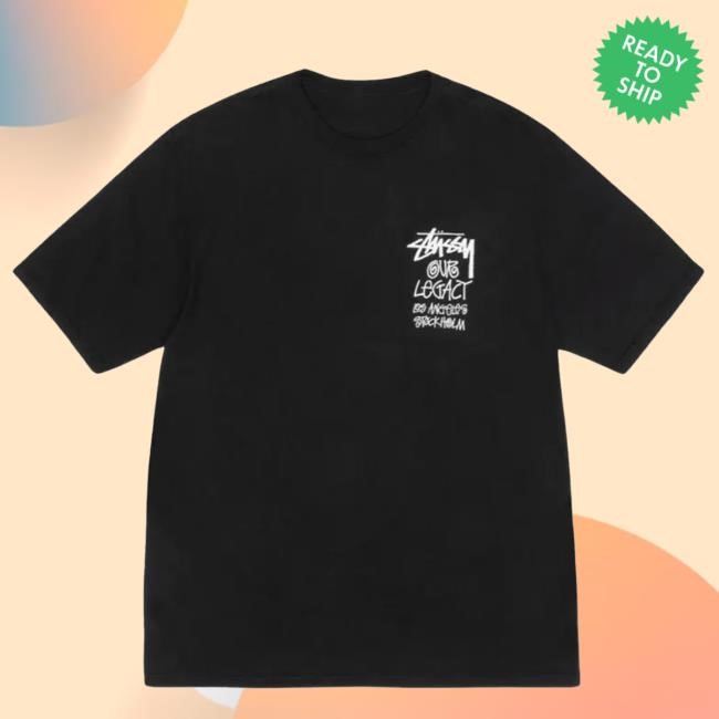 Sasom Stussy Our Legacy Work Shop 8 Ball Yin Yang Tee Pigment Dyed Tee