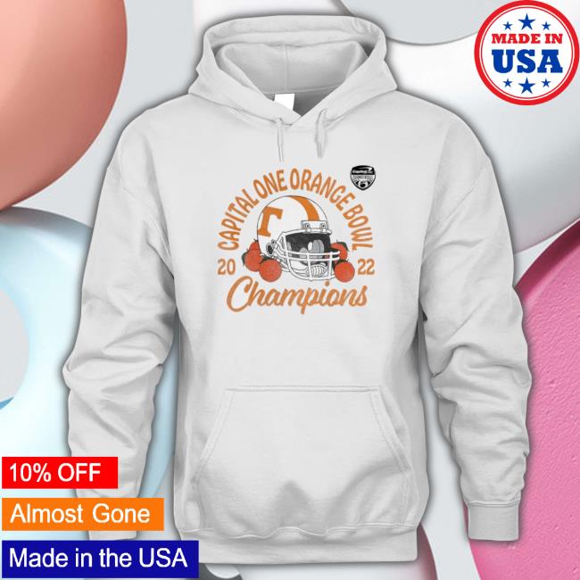 Tennessee Volunteers 2022 The Capital One Orange Bowl Champions Hooded Sweatshirt