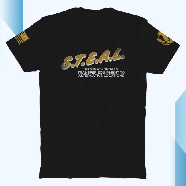 Official The Fat Electrician Merch Bunker Branding The Fat Electrician S.T.E.A.L. Hot Shirt Black BunkerBranding