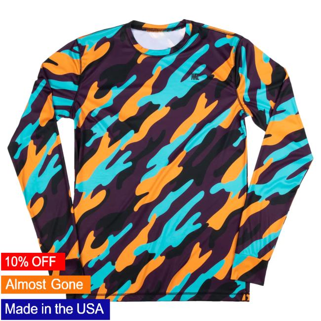 Official We Ride Local Super Camo Lightweight Base Layer Top Long Sleeve Hot Shirt