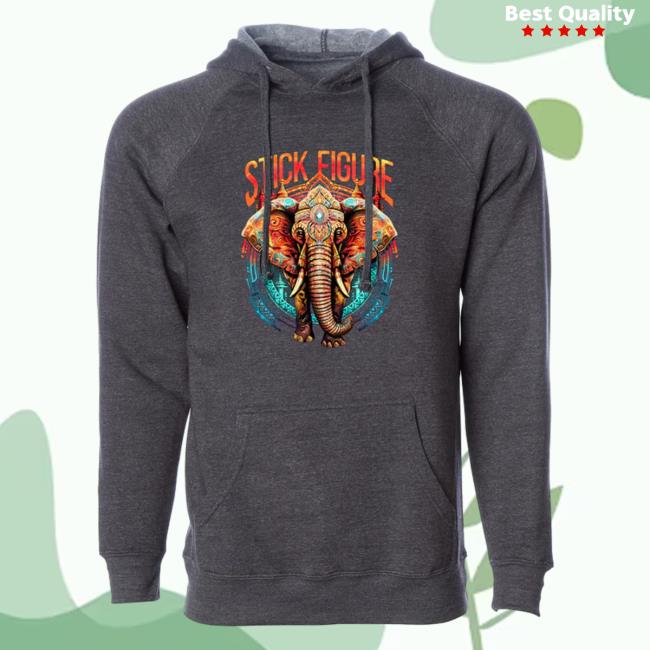Stick Figure Merch Sacred Elephant Raglan Hoodie