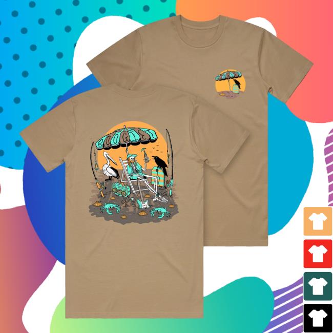 Official Boogie T Merch Boogie T - Skeleton Beachy Boogs - Sand Tees