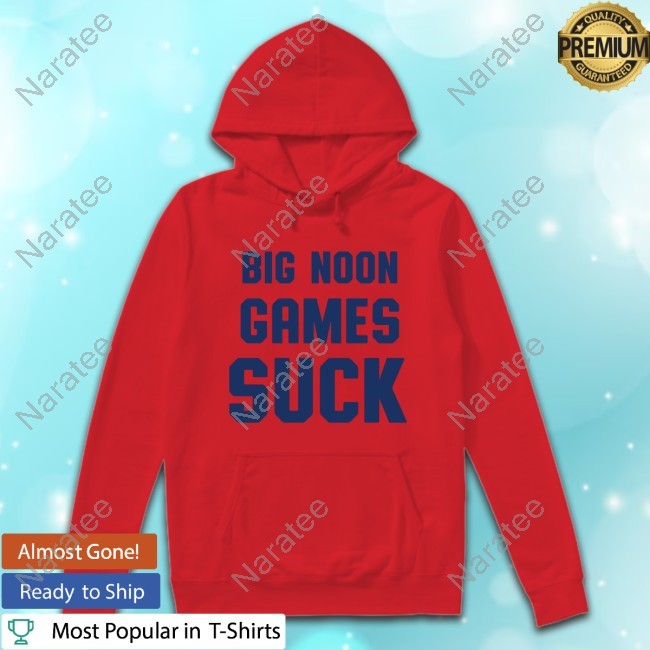 Big Noon Games Suck Shirt Big Noon Games Suck Tee
